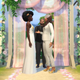 Two women are about to get married in a wedding ceremony.